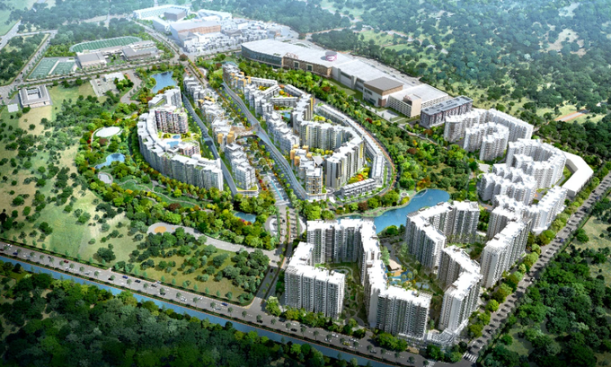 Phối cảnh một dự án mà chủ đầu tư bị phạt vì làm ảnh hưởng đến công tác cấp sổ hồng