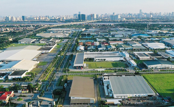 Một góc Khu công nghiệp Bắc Thăng Long, huyện Đông Anh