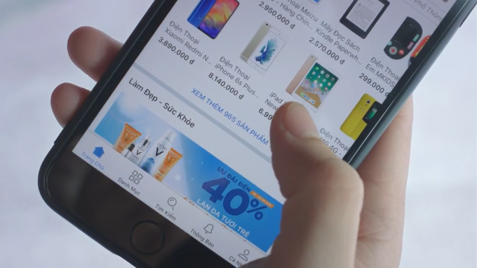 Một góc giao diện bán đồ công nghệ của một ứng dụng thương mại điện tử Một góc giao diện bán đồ công nghệ của một ứng dụng thương mại điện tử