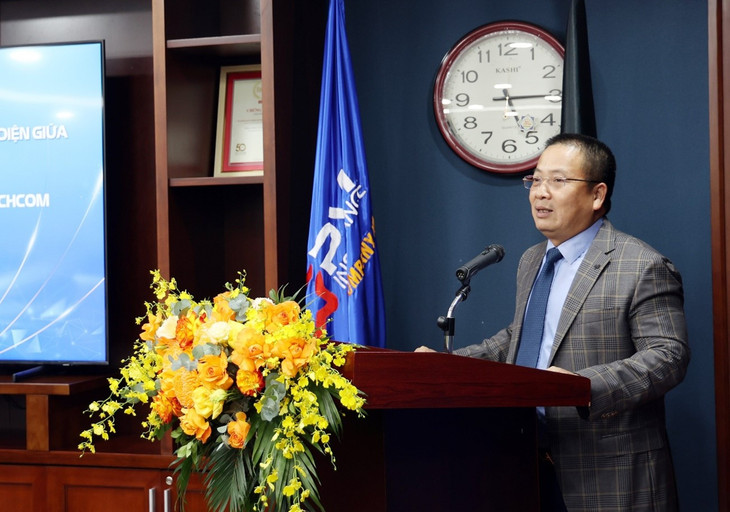 Tổng giám đốc Phạm Anh Đức phát biểu tại lễ ký