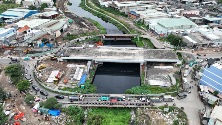 Cầu Tân Kỳ - Tân Quý được tái khởi công từ ngày 21/6/2024 sau nhiều năm ngưng trệ