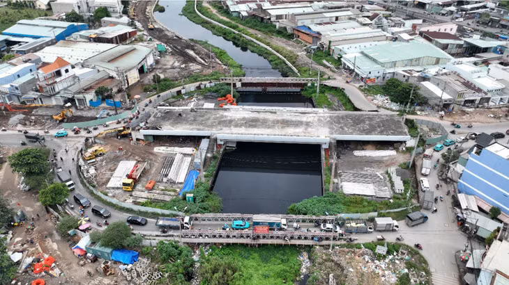 Cầu Tân Kỳ - Tân Quý được tái khởi công từ ngày 21/6/2024 sau nhiều năm ngưng trệ