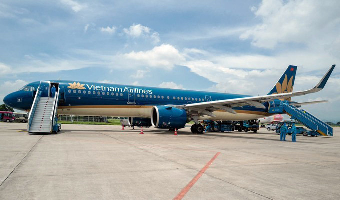 Máy bay đỗ tại sân bay Đà Nẵng tháng 7