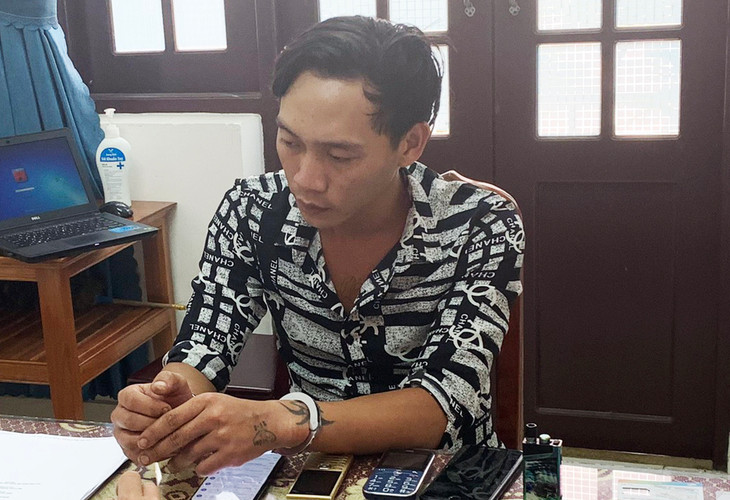 Đối tượng Phúc cùng tang vật