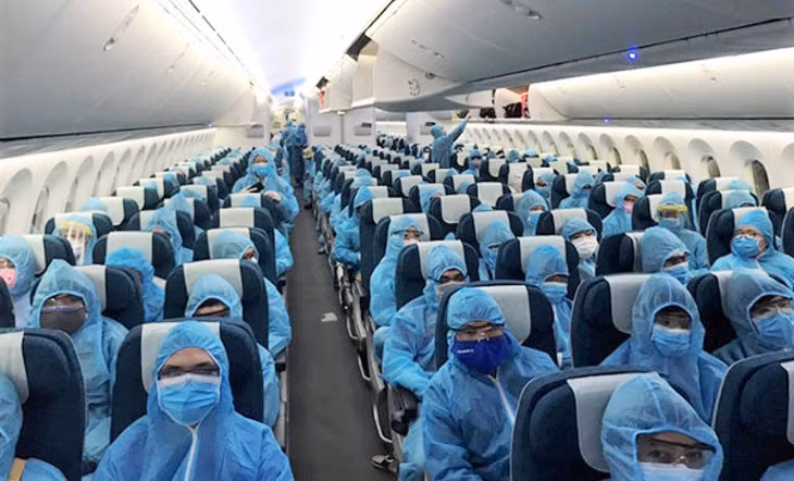ưa gần 340 công dân Việt Nam từ châu Âu và châu Phi về nước. Ảnh minh họa