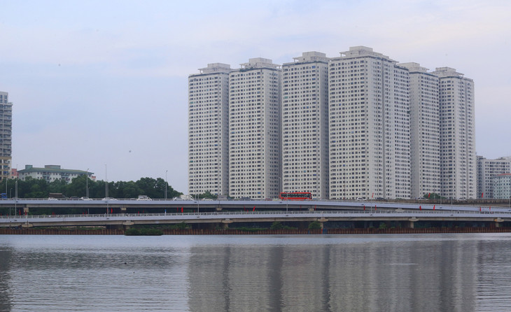 Cầu vượt hồ Linh Đàm được thông xe vào sáng ngày 6/10