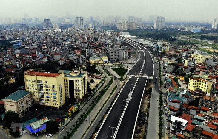 Đường vành đai 3 trên cao đoạn Mai Dịch-Nam Thăng Long