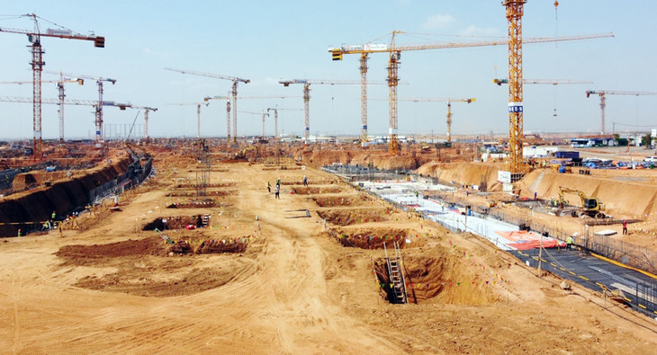 Nỗ lực thi công đảm bảo tiến độ sân bay Long Thành Nỗ lực thi công đảm bảo tiến độ sân bay Long Thành