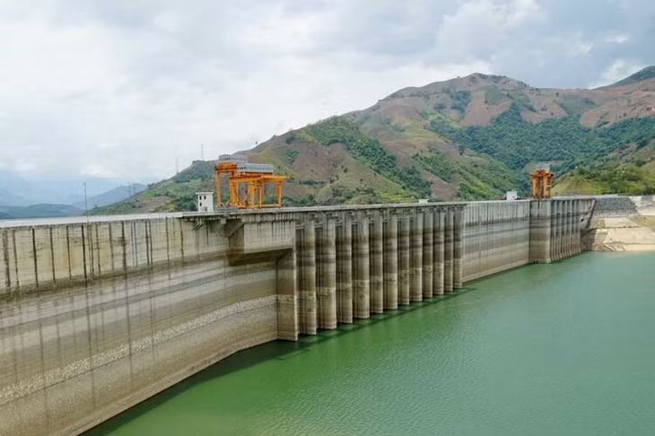 Mực nước tại hồ thủy điện Sơn La