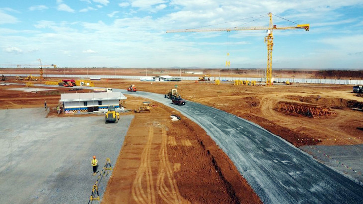 Công trường xây dựng sân bay Long Thành