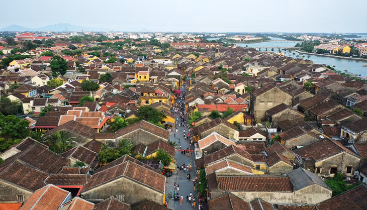 Phố cổ Hội An nhìn từ trên cao
