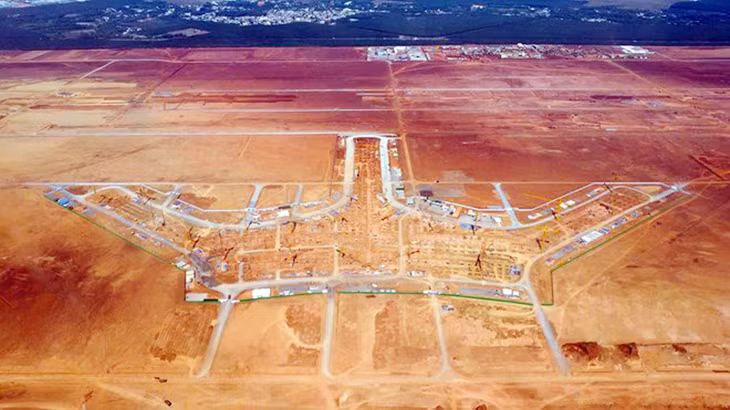 Toàn cảnh dự án sân bay Long Thành đang triển khai thi công đồng loạt nhiều gói thầu