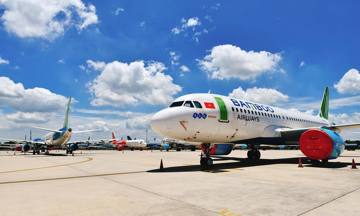 Xếp sau là Bamboo Airways với 1.071 chuyến bay, giảm 14,3% so với tháng trước và giảm 56,7% so với cùng kỳ. Xếp sau là Bamboo Airways với 1.071 chuyến bay, giảm 14,3% so với tháng trước và giảm 56,7% so với cùng kỳ.