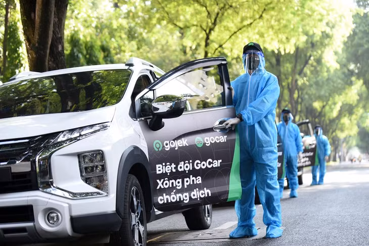 Đội GoCar mới vận hành của Gojek tại TP.HCM