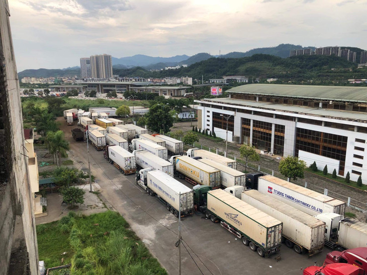 Quảng Tây dừng thông quan hàng qua cửa khẩu Tân Thanh