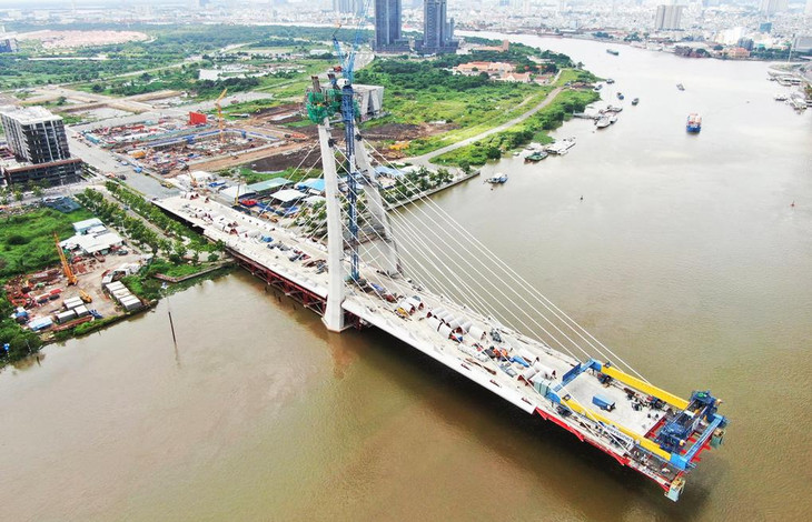 Công trình cầu Thủ Thiêm 2 nối TP.Thủ Đức với Quận 1
