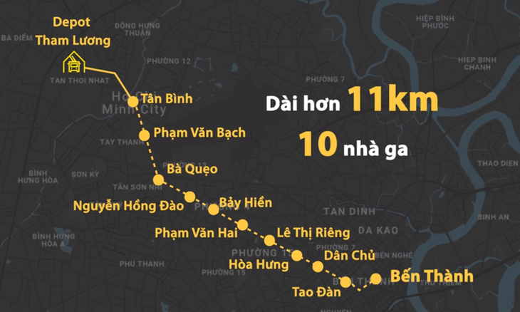 Sơ đồ tuyến Metro Số 2