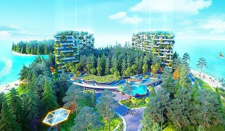 Phối cảnh dự án Khu du lịch nghỉ dưỡng Hồ Núi Cốc