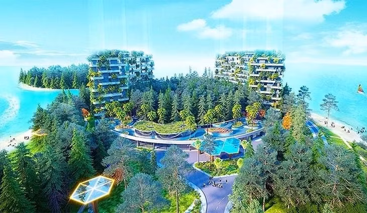 Phối cảnh dự án Khu du lịch nghỉ dưỡng Hồ Núi Cốc