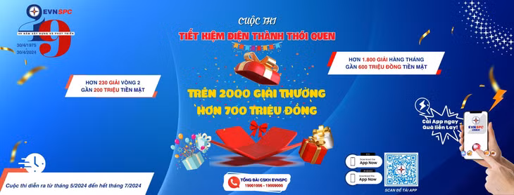 Gần 730 triệu đồng tiền thưởng dành cho khách hàng tham gia cuộc thi “Tiết kiệm điện thành thói quen”