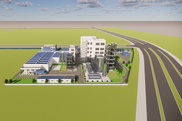 Phối cảnh Nhà máy sản xuất vật liệu phân hủy sinh học công nghệ cao Ecovance