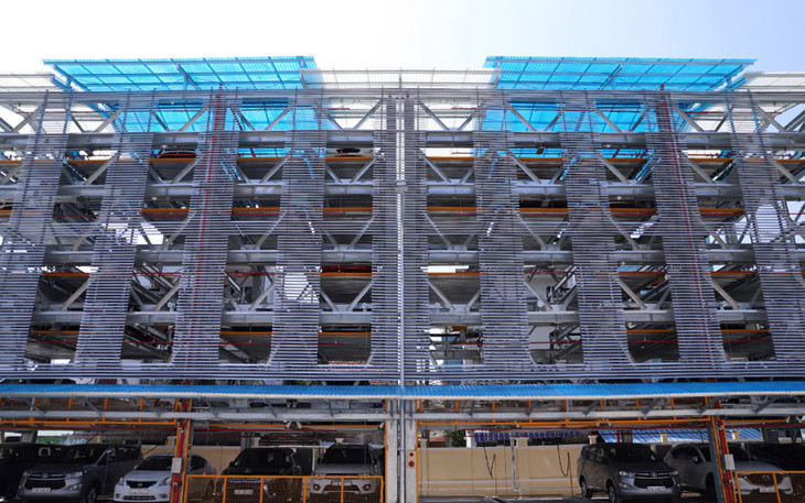 Bãi đỗ xe thông minh tại 166 Hải Phòng (TP. Đà Nẵng) chỉ khai thác được 5% công suất