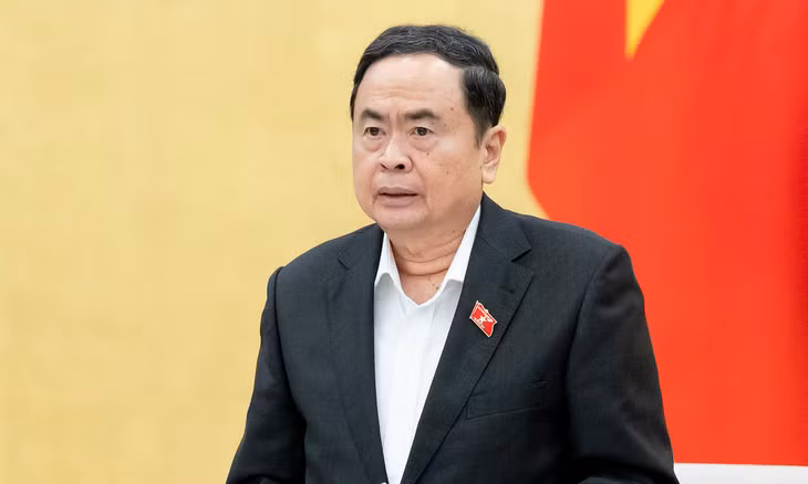 Chủ tịch Quốc hội Trần Thanh Mẫn tại phiên họp sáng 11/3