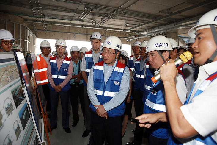 Phó Thủ tướng Phạm Bình Minh thị sát tuyến metro số 1 của TPHCM - Ảnh: VGP Phó Thủ tướng Phạm Bình Minh thị sát tuyến metro số 1 của TPHCM - Ảnh: VGP