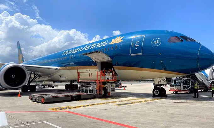 Một tàu bay thân rộng của Vietnam Airlines