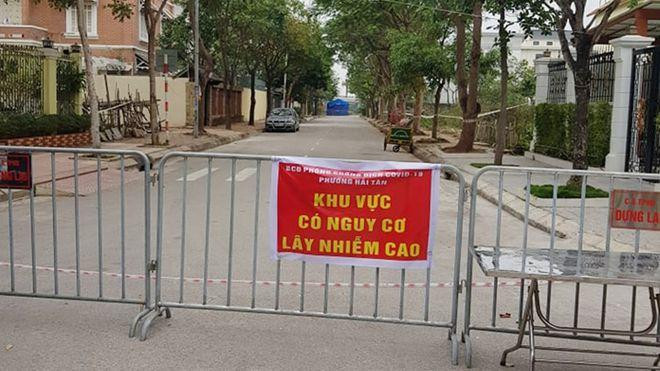 Phố Trần Sùng Dĩnh, khu dân cư số 14, Hải Tân, TP. Hải Dương bị phong tỏa