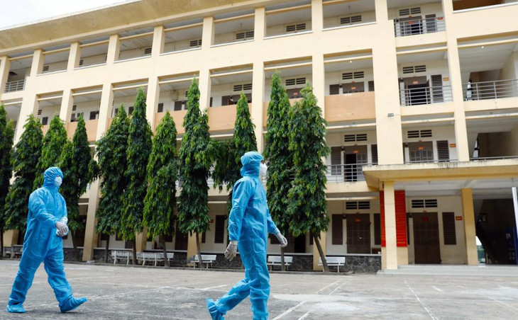 Khu cách ly đặt tại Trung tâm Giáo dục Quốc phòng - An ninh (Đại học Quốc gia TP.HCM)