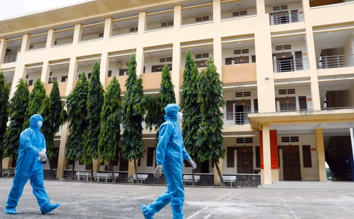 Khu cách ly đặt tại Trung tâm Giáo dục Quốc phòng - An ninh (Đại học Quốc gia TP.HCM)