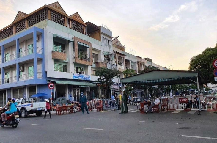 Lực lượng chức năng phong tỏa chợ Bà Rịa, tỉnh Bà Rịa-Vũng Tàu