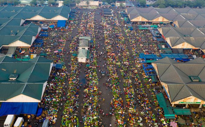 Chợ đầu mối Thủ Đức nhìn từ trên cao Chợ đầu mối Thủ Đức nhìn từ trên cao