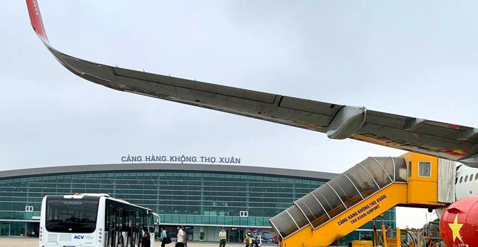 Dừng khai thác các chuyến bay đi và đến Thanh Hóa từ 4/7