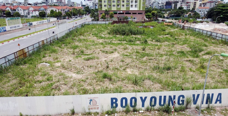 &quot;Đất vàng&quot; Dự án BooYoung Vina (Hà Đông, Hà Nội) bỏ hoang nhiều năm, gây lãng phí