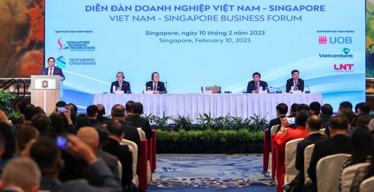Thủ tướng Phạm Minh Chính dự Diễn đàn doanh nghiệp Việt Nam - Singapore ảnh 1 Thủ tướng Phạm Minh Chính dự Diễn đàn doanh nghiệp Việt Nam - Singapore ảnh 1