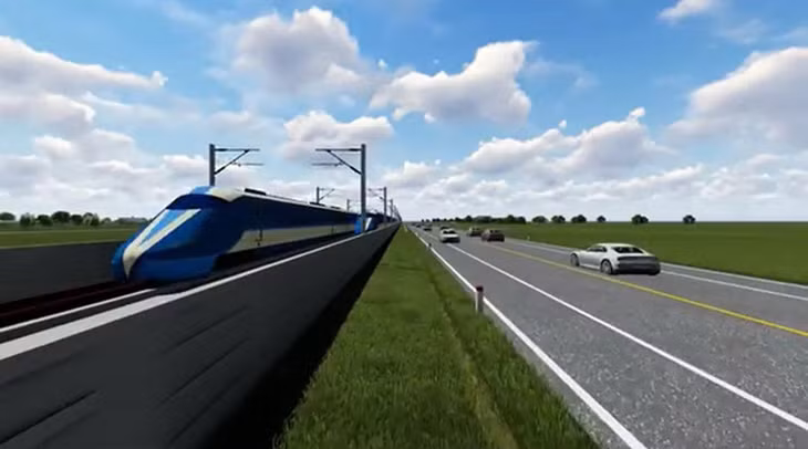 Phối cảnh đường sắt tốc độ cao TP.HCM - Cần Thơ