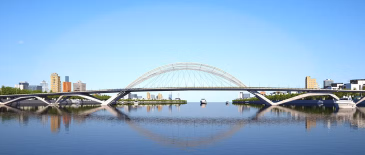 Phối cảnh Dự án cầu Thủ Thiêm 4 Phối cảnh Dự án cầu Thủ Thiêm 4