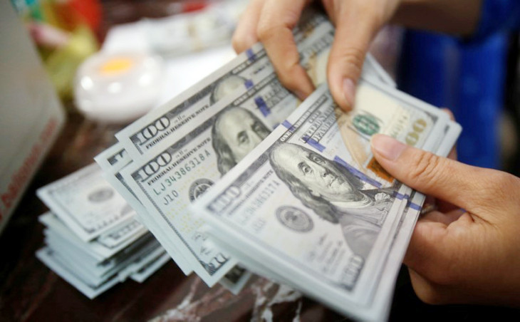 USD đồng loạt giảm tại các ngân hàng thương mại