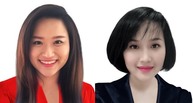 Bà Nguyễn Thái Quỳnh Lê - Nguyễn Thái Nga (từ trái sang).