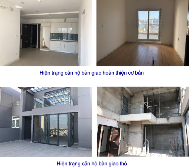 Hiện trạng căn hộ được rao bán.