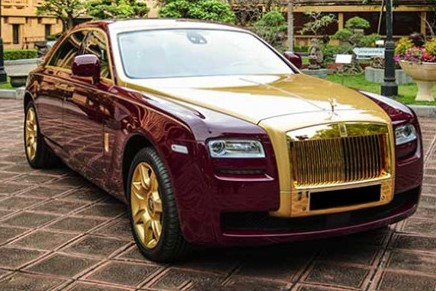 Chiếc Rolls-Royce Ghost dát vàng của ông Trịnh Văn Quyết