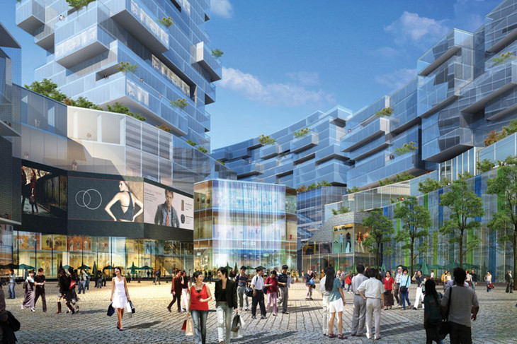 Phối cảnh Khu đô thị tứ giác Nguyễn Cư Trinh Phối cảnh Khu đô thị tứ giác Nguyễn Cư Trinh