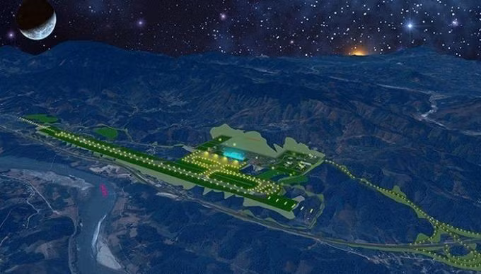 Phối cảnh sân bay Sa Pa Phối cảnh sân bay Sa Pa