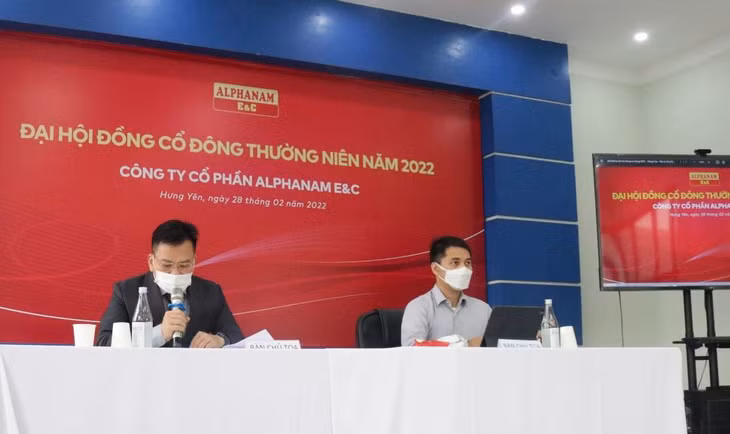 Đại hội đồng cổ đông thường niên năm 2022 của Alphanam E&C đã quyết nghị nhiều vấn đề quan trọng của doanh nghiệp này Đại hội đồng cổ đông thường niên năm 2022 của Alphanam E&C đã quyết nghị nhiều vấn đề quan trọng của doanh nghiệp này
