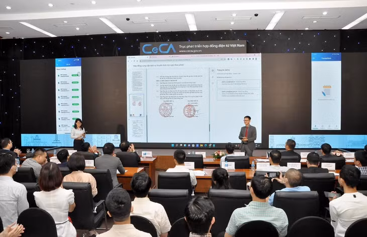 VNPT trình diễn ký số hợp đồng điện tử với Công ty CP Công nghệ thông tin, viễn thông và tự động hóa dầu khí