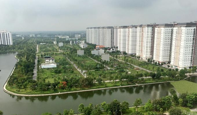 Nhiều công trình chung cư đã được xây dựng tại dự án Khu đô thị Thanh Hà Cienco 5