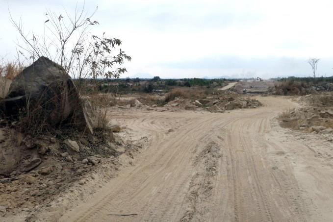 Công trình cao tốc Vĩnh Hảo - Phan Thiết tại xã Hàm Chính, huyện Hàm Thuận Bắc (Bình Thuận)