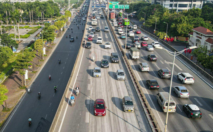 Từ chiều 28/4, Cục tiến hành thí điểm sử dụng flycam nhằm kịp thời phát hiện, phòng, chống ùn tắc, phân luồng...Ảnh chỉ mang tính minh họa. Nguồn Internet